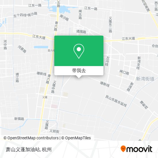 萧山义蓬加油站地图