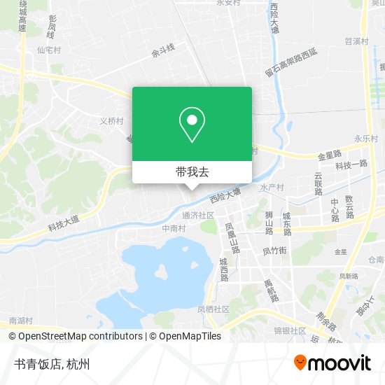 书青饭店地图