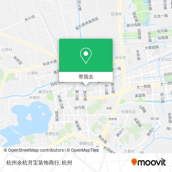 杭州余杭月宝装饰商行地图