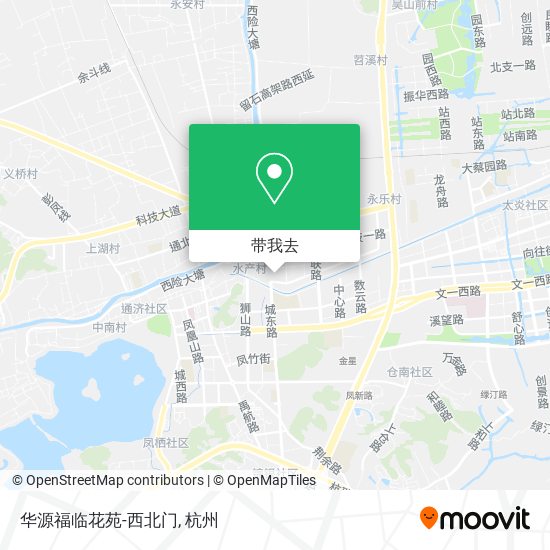 华源福临花苑-西北门地图