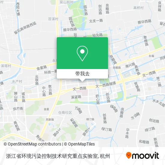 浙江省环境污染控制技术研究重点实验室地图