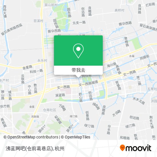 沸蓝网吧(仓前葛巷店)地图
