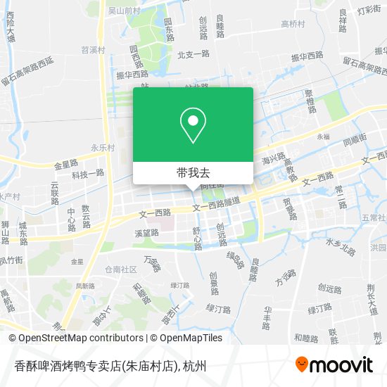 香酥啤酒烤鸭专卖店(朱庙村店)地图