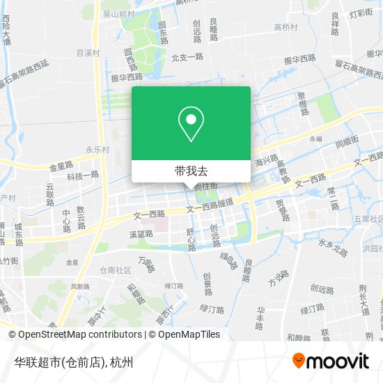 华联超市(仓前店)地图