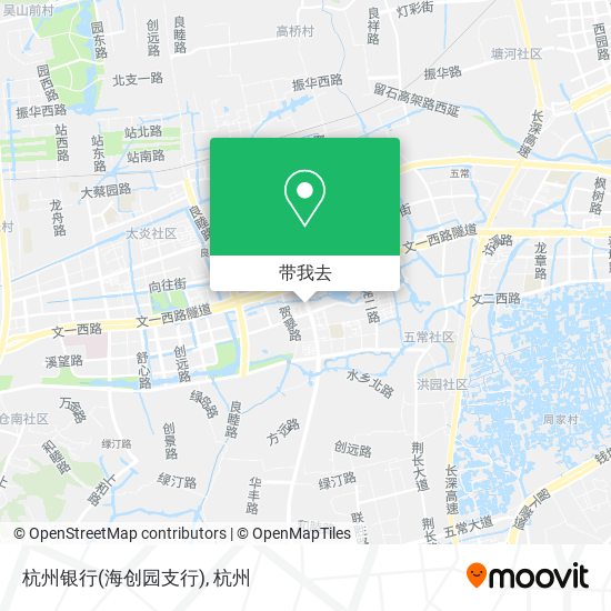 杭州银行(海创园支行)地图