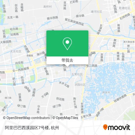 阿里巴巴西溪园区7号楼地图