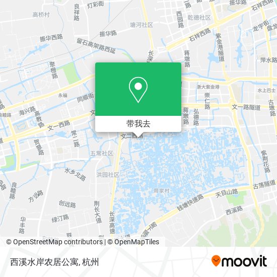 西溪水岸农居公寓地图