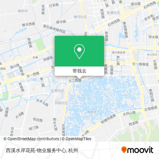 西溪水岸花苑-物业服务中心地图