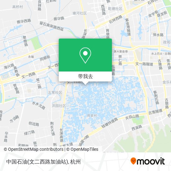 中国石油(文二西路加油站)地图