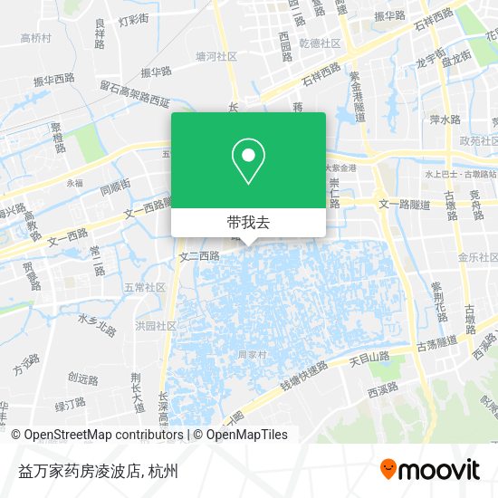 益万家药房凌波店地图