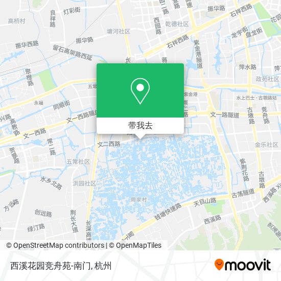 西溪花园竞舟苑-南门地图