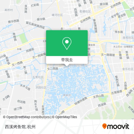 西溪烤鱼馆地图
