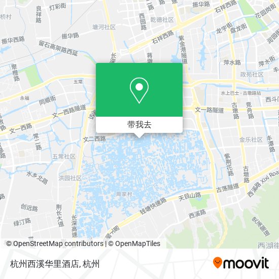杭州西溪华里酒店地图
