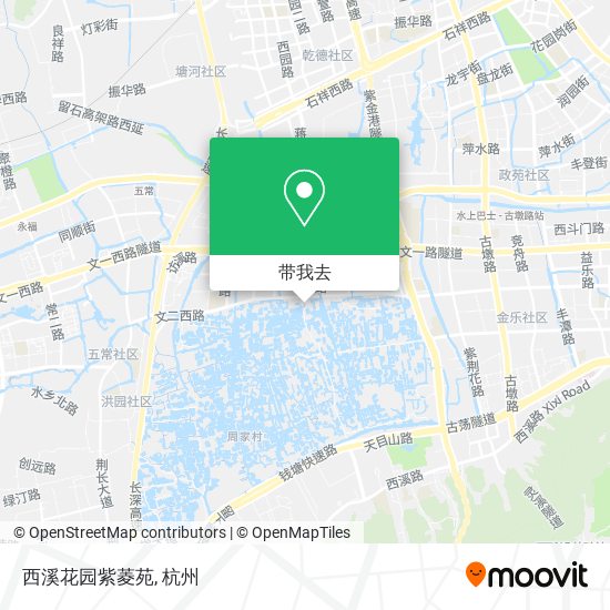西溪花园紫菱苑地图