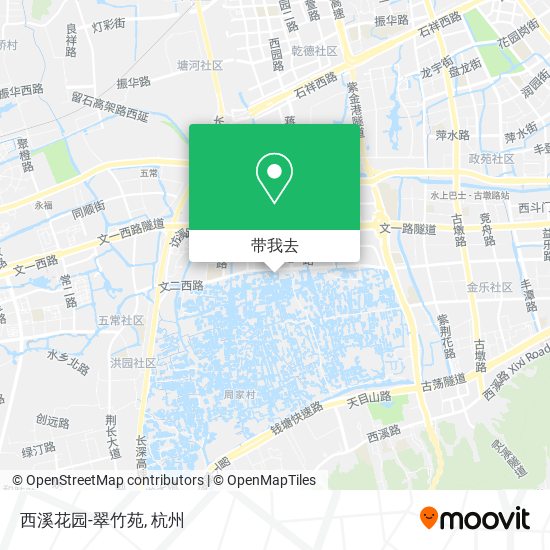 西溪花园-翠竹苑地图