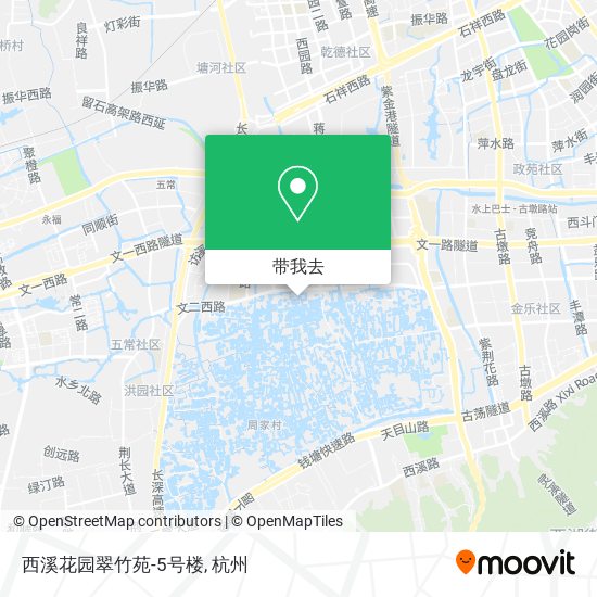 西溪花园翠竹苑-5号楼地图
