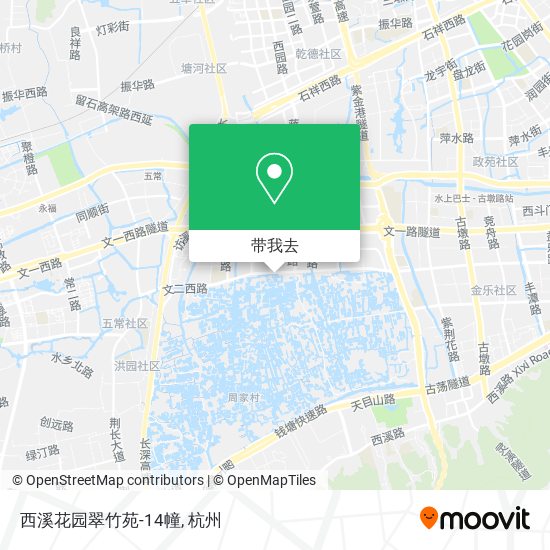 西溪花园翠竹苑-14幢地图