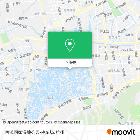 西溪国家湿地公园-停车场地图