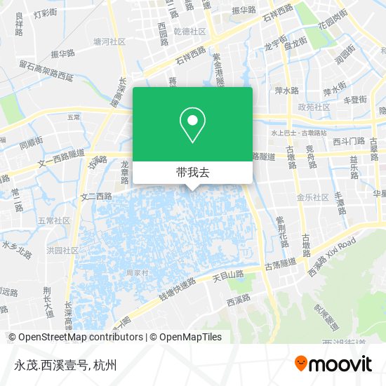 永茂.西溪壹号地图