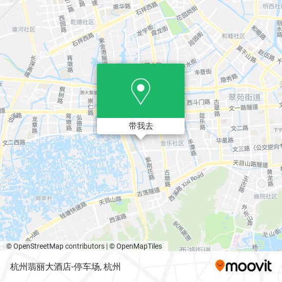 杭州翡丽大酒店-停车场地图