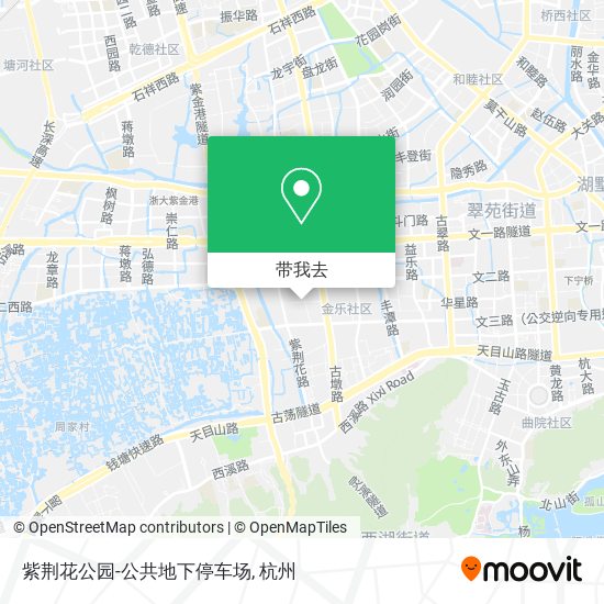 紫荆花公园-公共地下停车场地图