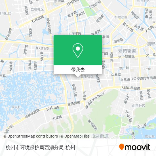 杭州市环境保护局西湖分局地图