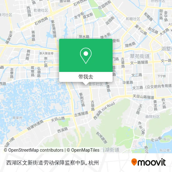 西湖区文新街道劳动保障监察中队地图