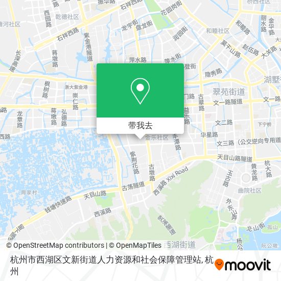 杭州市西湖区文新街道人力资源和社会保障管理站地图