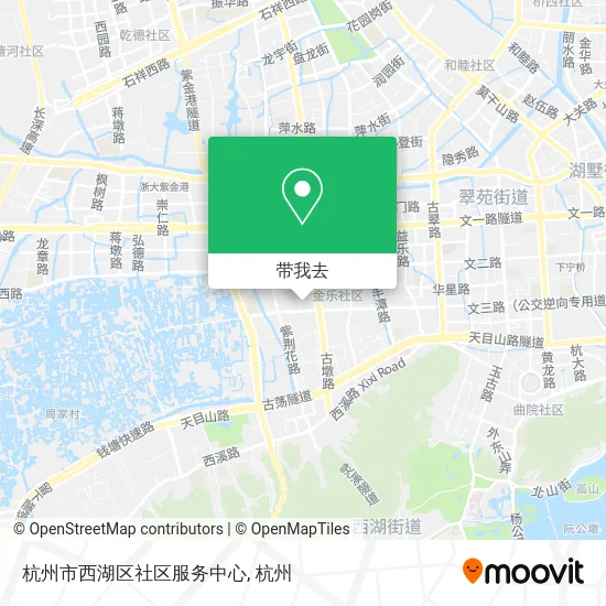 杭州市西湖区社区服务中心地图