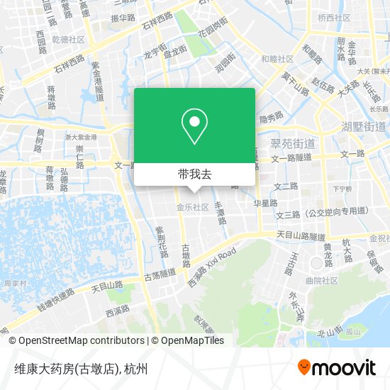维康大药房(古墩店)地图