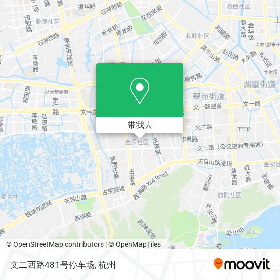 文二西路481号停车场地图