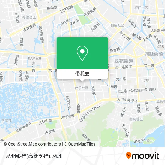 杭州银行(高新支行)地图