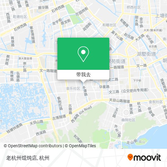 老杭州馄饨店地图