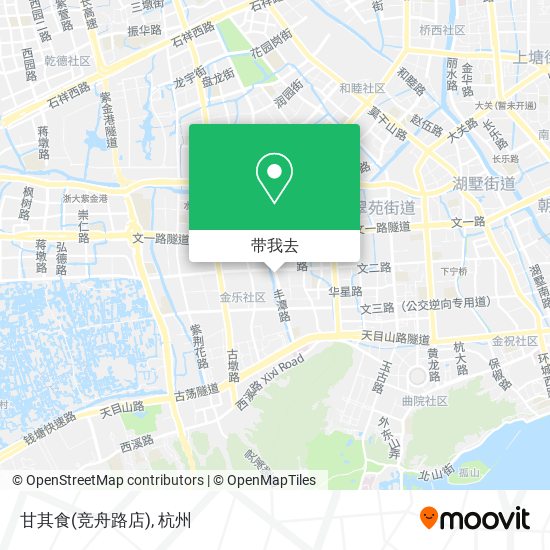 甘其食(竞舟路店)地图