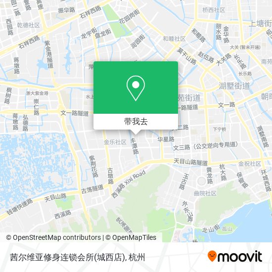 茜尔维亚修身连锁会所(城西店)地图