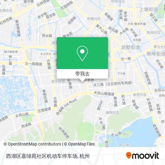 西湖区嘉绿苑社区机动车停车场地图