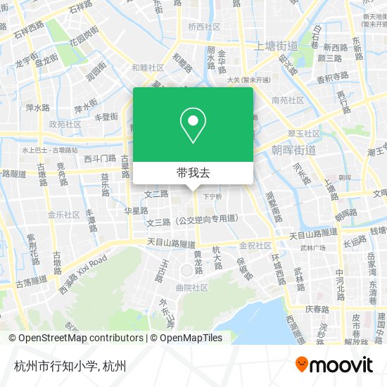 杭州市行知小学地图