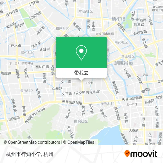 杭州市行知小学地图