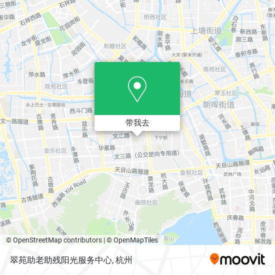 翠苑助老助残阳光服务中心地图