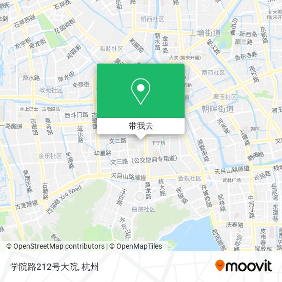 学院路212号大院地图