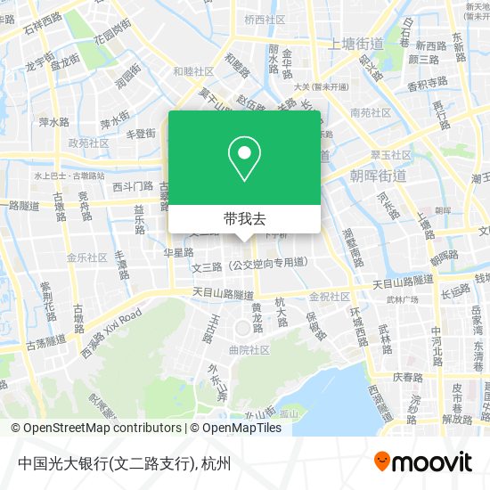 中国光大银行(文二路支行)地图