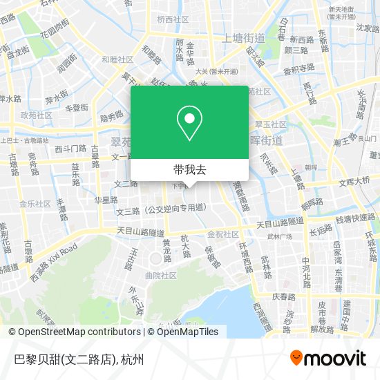 巴黎贝甜(文二路店)地图