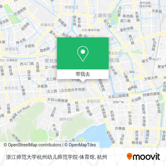 浙江师范大学杭州幼儿师范学院-体育馆地图