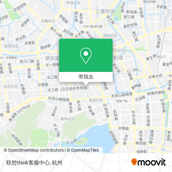 联想think客服中心地图
