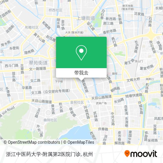 浙江中医药大学-附属第2医院门诊地图