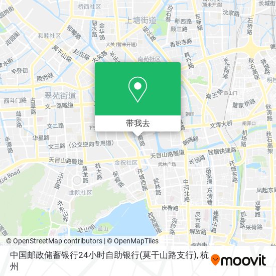 中国邮政储蓄银行24小时自助银行(莫干山路支行)地图