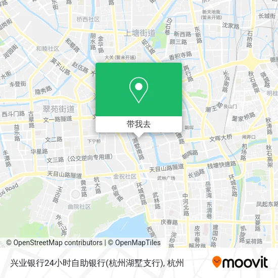 兴业银行24小时自助银行(杭州湖墅支行)地图
