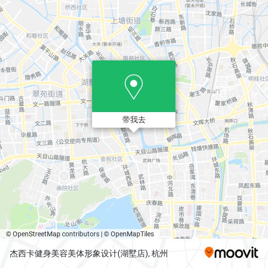 杰西卡健身美容美体形象设计(湖墅店)地图