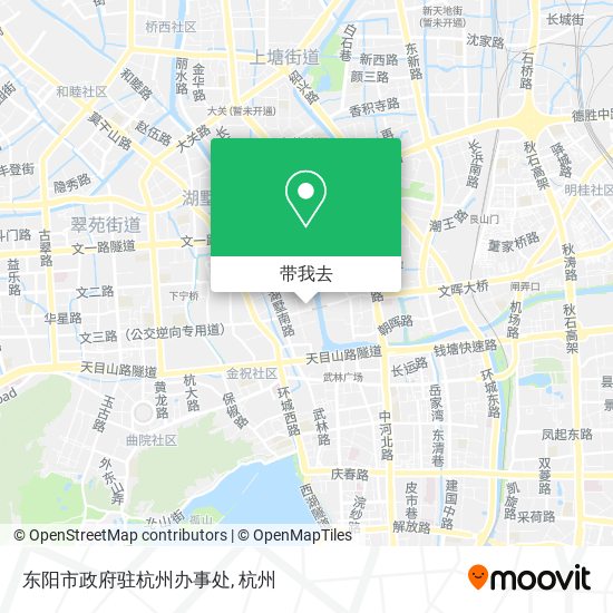 东阳市政府驻杭州办事处地图