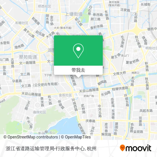 浙江省道路运输管理局-行政服务中心地图